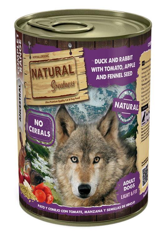 Natural Greatness Duck & Rabbit Tomato Apple & Fennel Seed 400 g