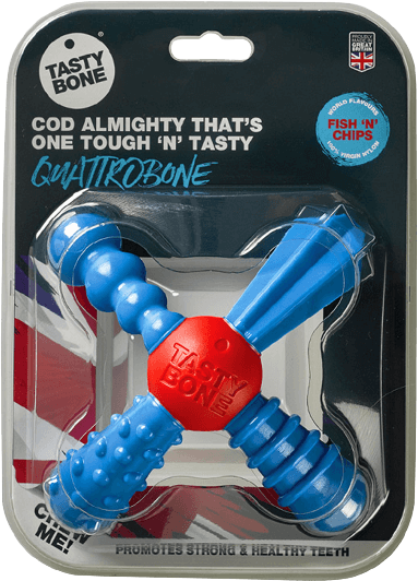 Tastybone Nylon Quattrobone Fish 'N' Chips