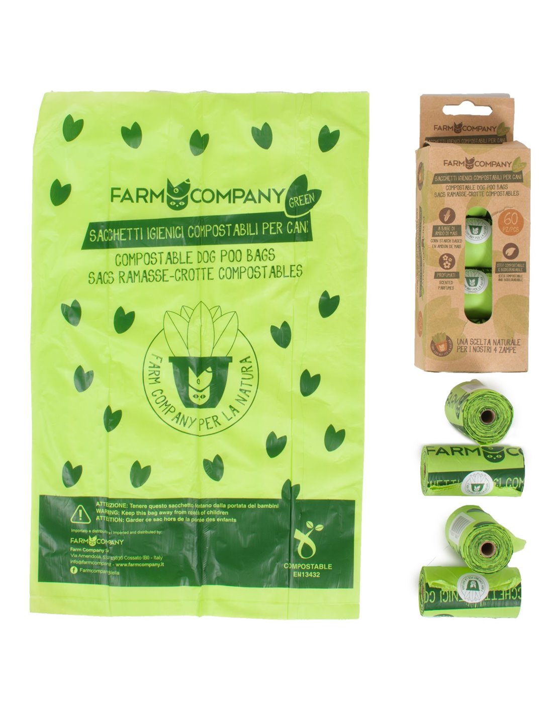 Sacos "Biodegradáveis fazenda Empresa Verde