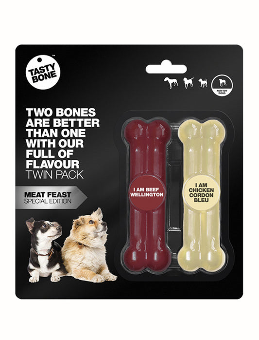 Tastybone Nylon Twin Pack Meat Feast